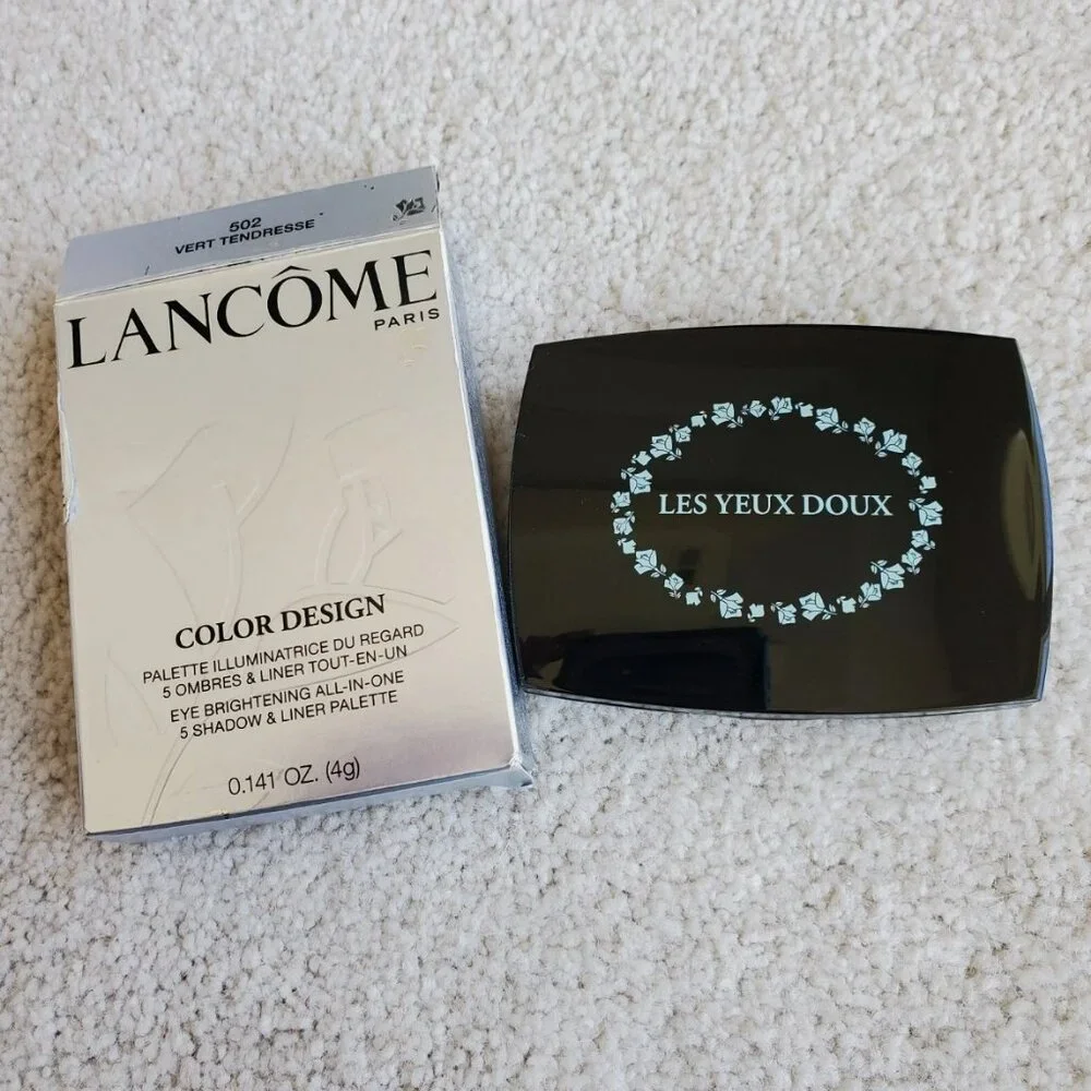 Lancôme 502 Vert Tendresse Eyeshadow Palette All-In-One 5 Shadow & Liner NIB